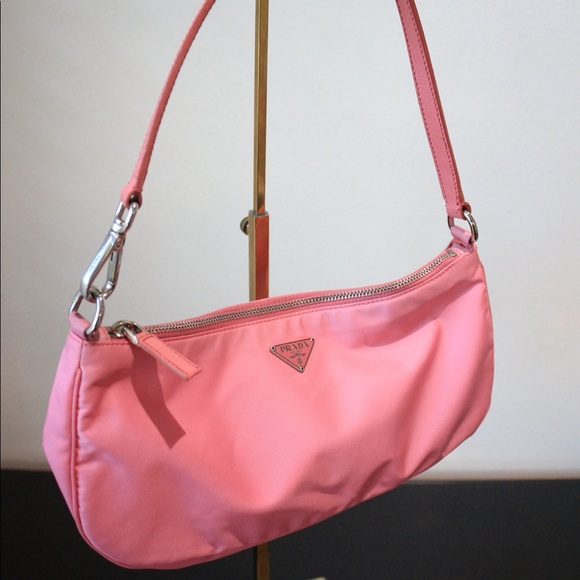 Prada Nylon Shoulder Bag in Pink - Picture 3 of 4